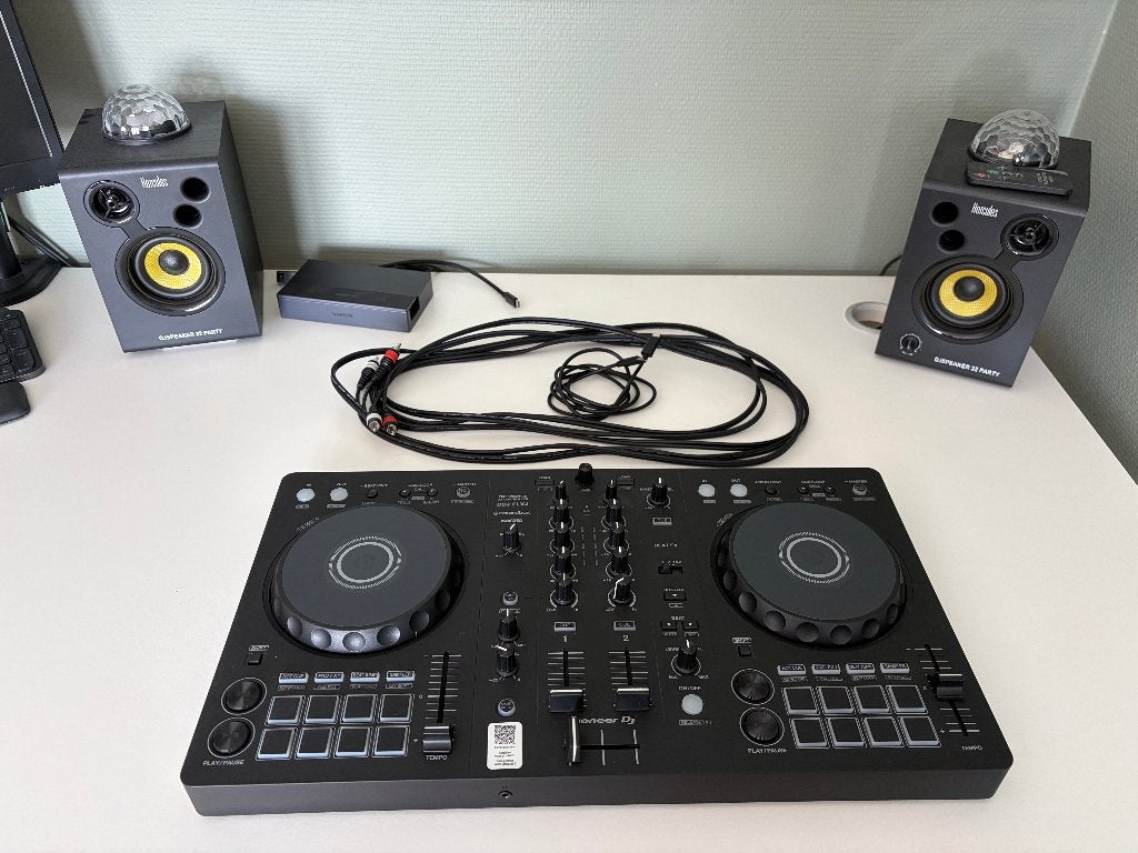 Pioneer DDJ flx 4 + hercules dj speaker 32 party, Muziek en Instrumenten, Dj-sets en Draaitafels, Ophalen, Zo goed als nieuw, Dj-set