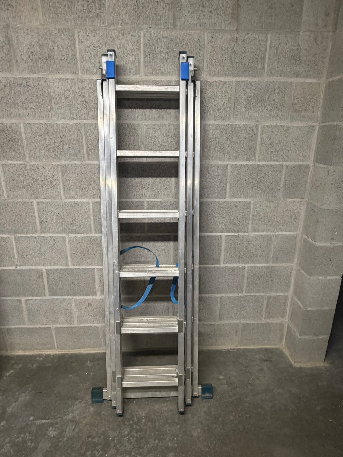 3 delige schuifladder 4meter, Doe-het-zelf en Bouw, Ophalen, Gebruikt, Ladder, Opvouwbaar of Inschuifbaar