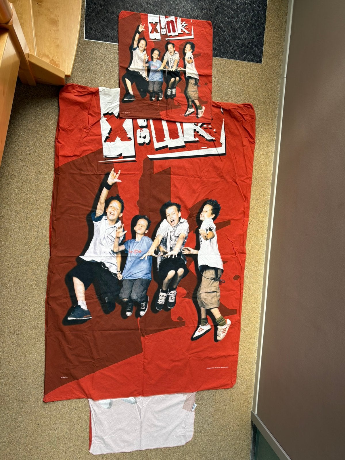 X!NK dekbedovertrek + kussensloop, Ophalen, Overige merken, Zo goed als nieuw, Rood