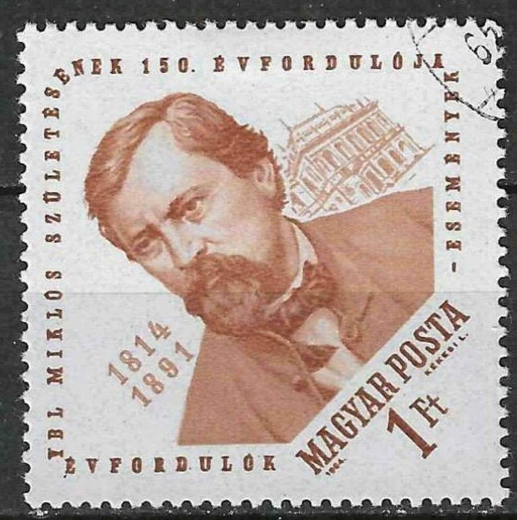 Hongrie 1964 - Yvert 1648 - Miklos Ybl (ST), Timbres & Monnaies, Timbres | Europe | Hongrie, Envoi, Affranchi