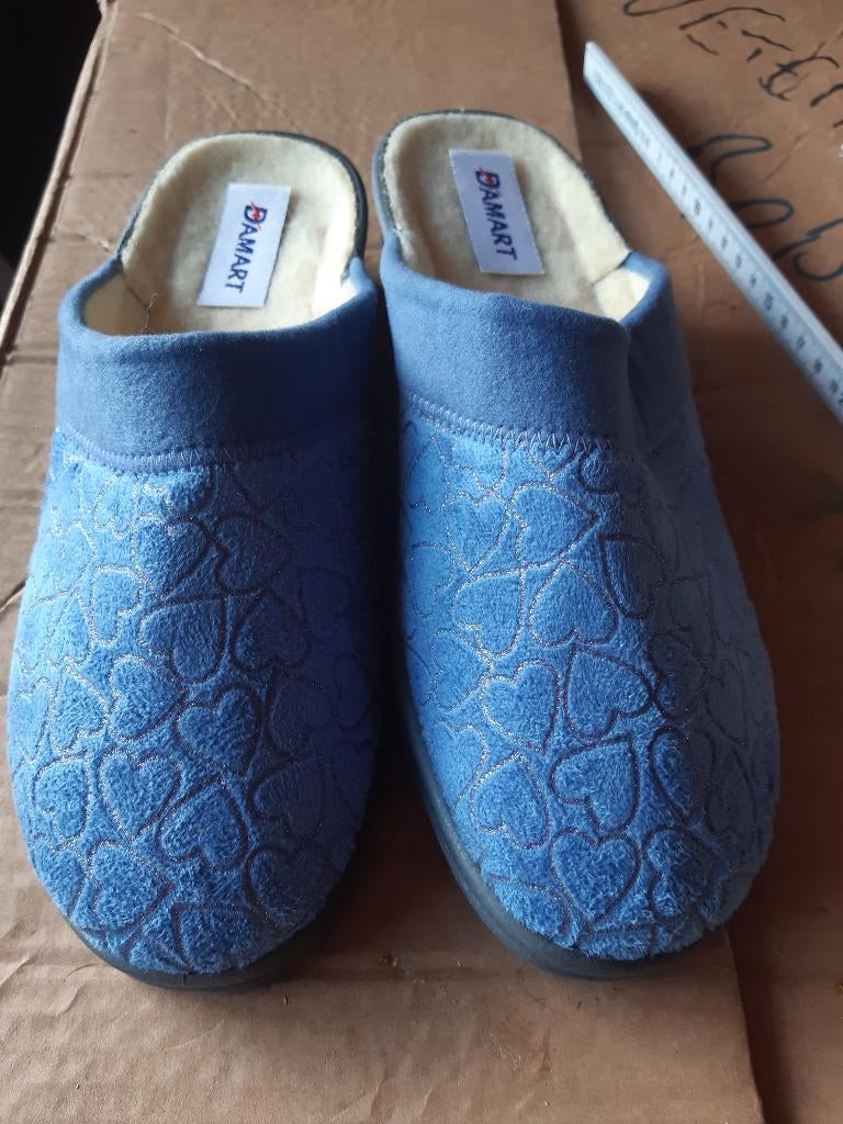 Mules bleues damart pour femmes, Neuf, Enlèvement, Pantoufles, Bleu