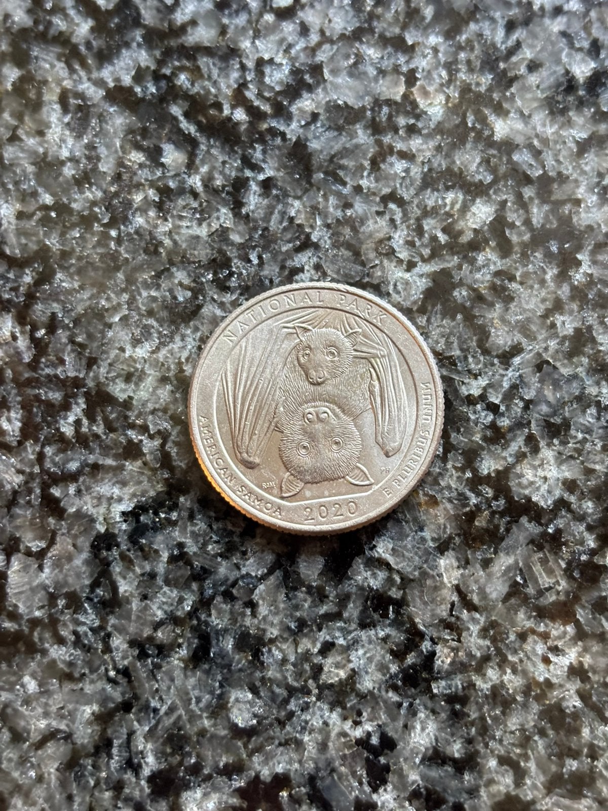 Quarter dollar 2020- National Park American Samoa, Envoi, Amérique du Nord, Monnaie en vrac