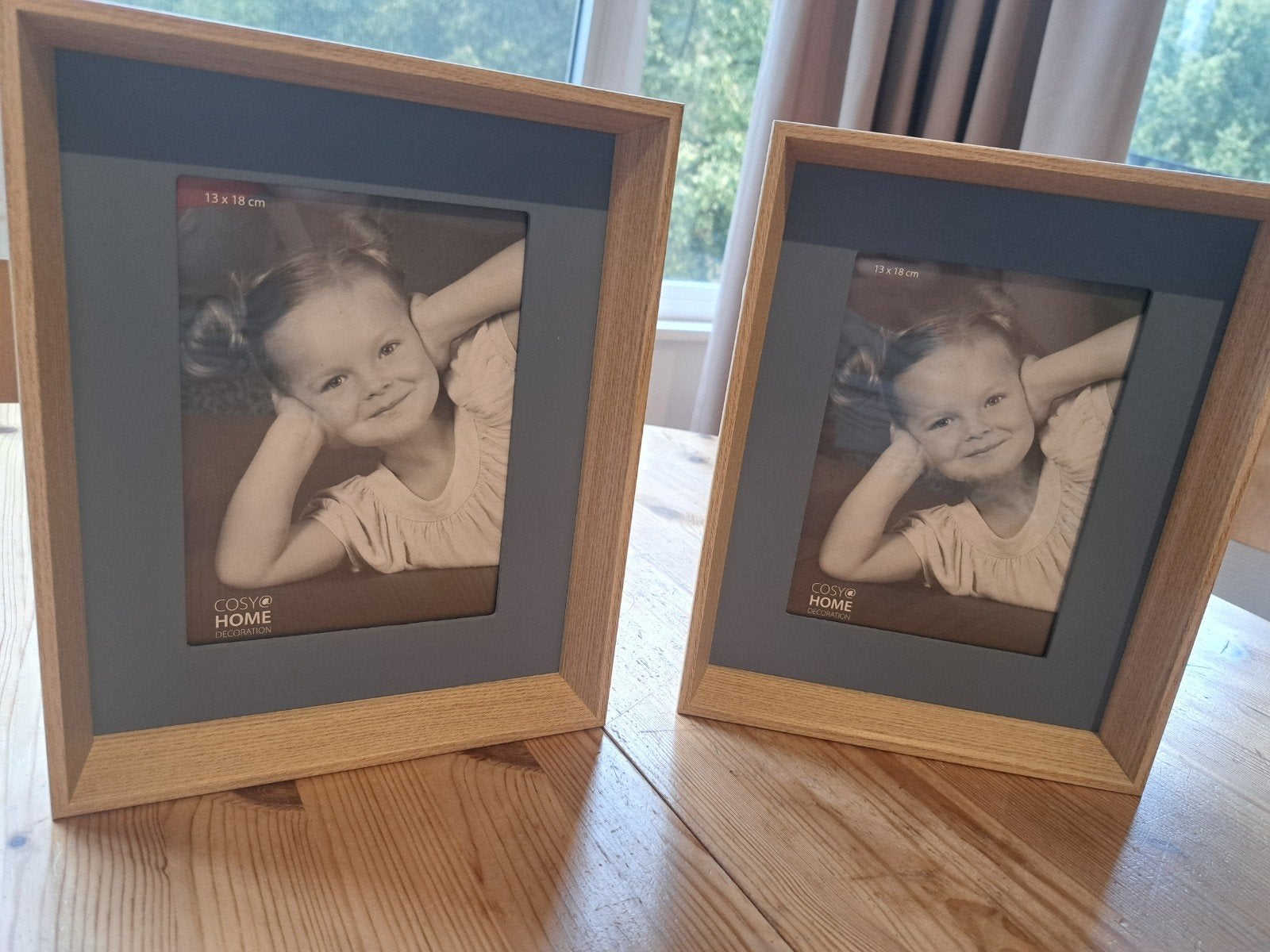 2 Foto-kaders. 13cm x 18cm, Ophalen, Hangend, Fotolijst, Hout