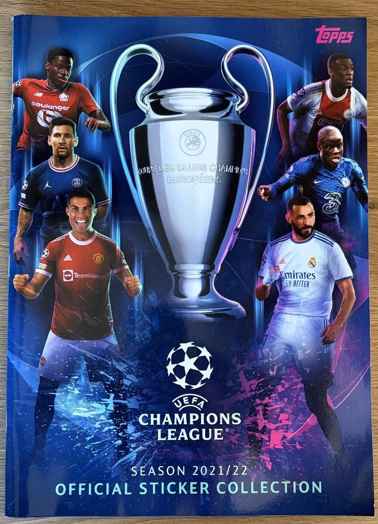 StickerAlbum Topps UEFA Champions League 2021/2022 (2021), Verzamelen, Ophalen of Verzenden, Nieuw, Sport