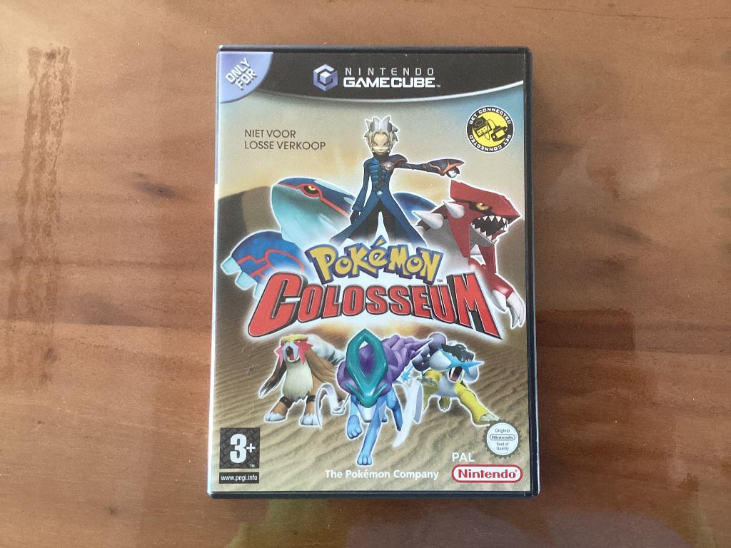 Pokemon Colosseum met Ruby & Sapphire gamecube, Games en Spelcomputers, Games | Nintendo GameCube, Ophalen of Verzenden, Gebruikt