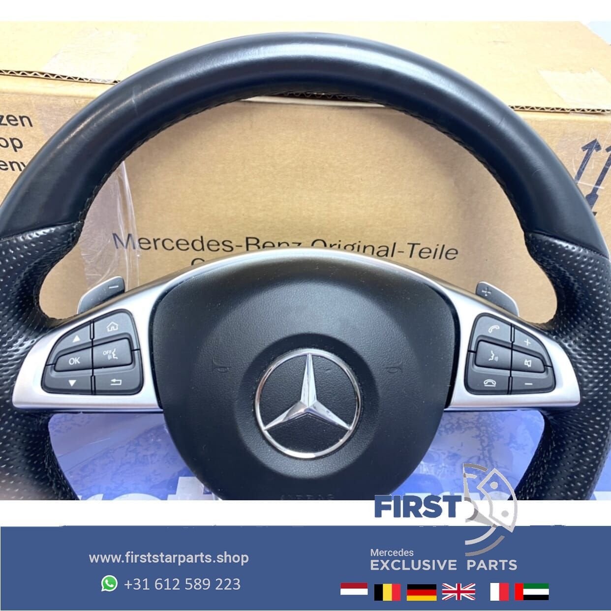 W205 C Klasse W253 GLC AMG Stuur + airbag origineel Mercedes, Auto-onderdelen, Besturing, Gebruikt, -, Ophalen of Verzenden, -