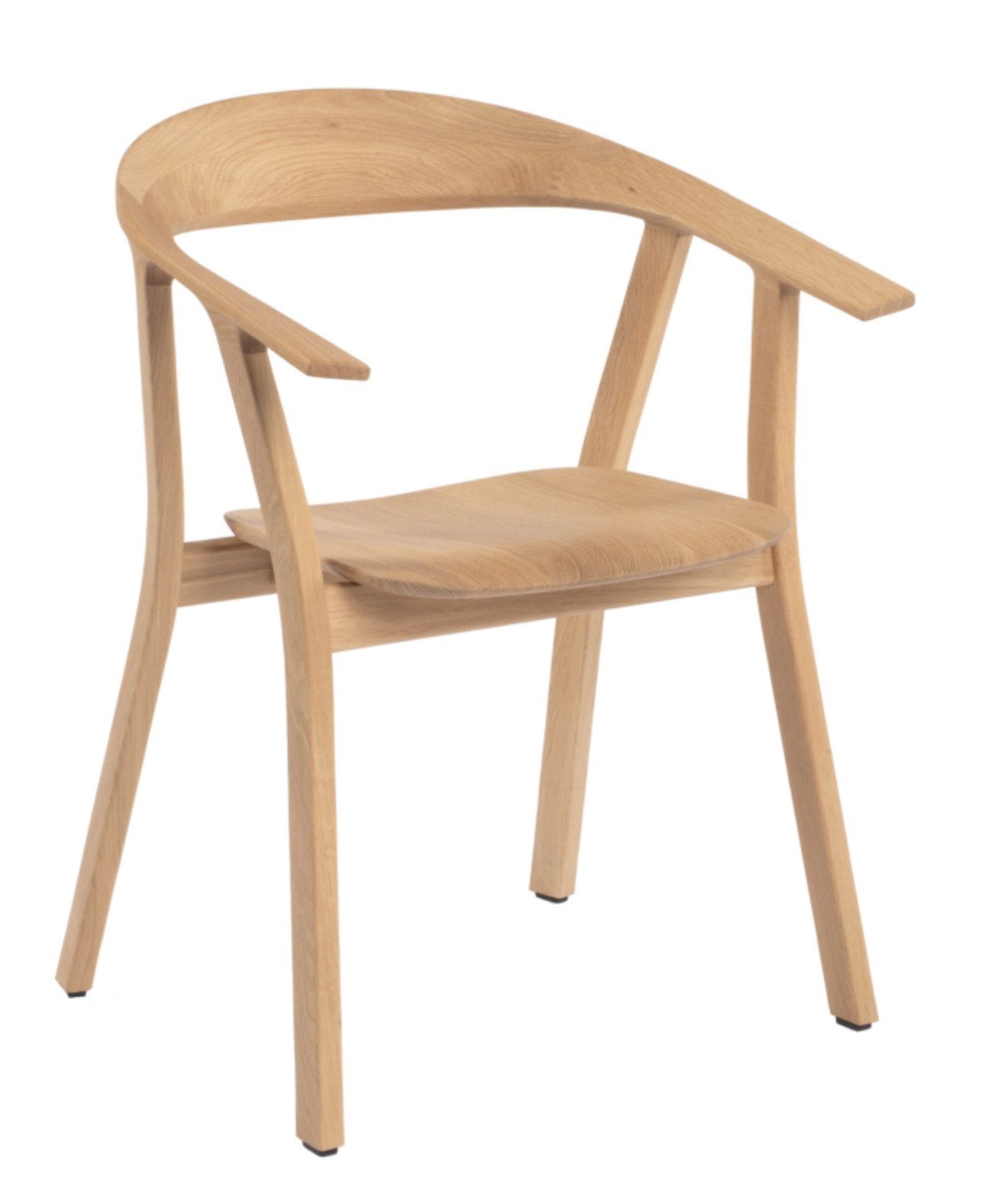 Design armstoel Rhomb in natuur eik (6 stuks), Ophalen, Zo goed als nieuw, Hout