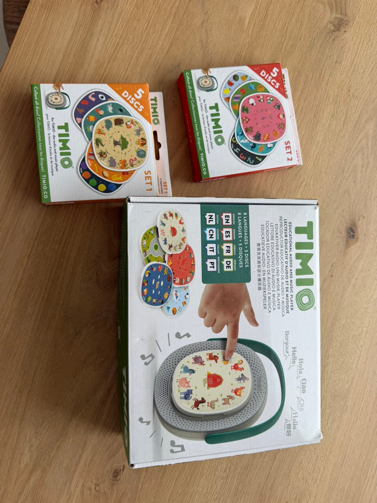 Timio met 14 schijfjes, Ophalen of Verzenden, Zo goed als nieuw