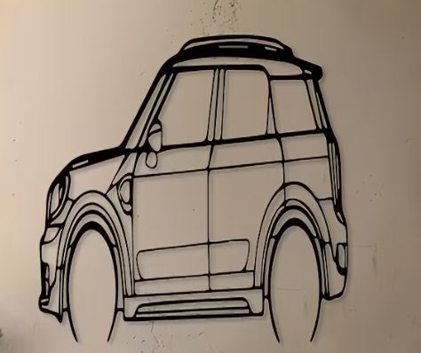 mini countryman wanddecoratie, Ophalen of Verzenden, Nieuw