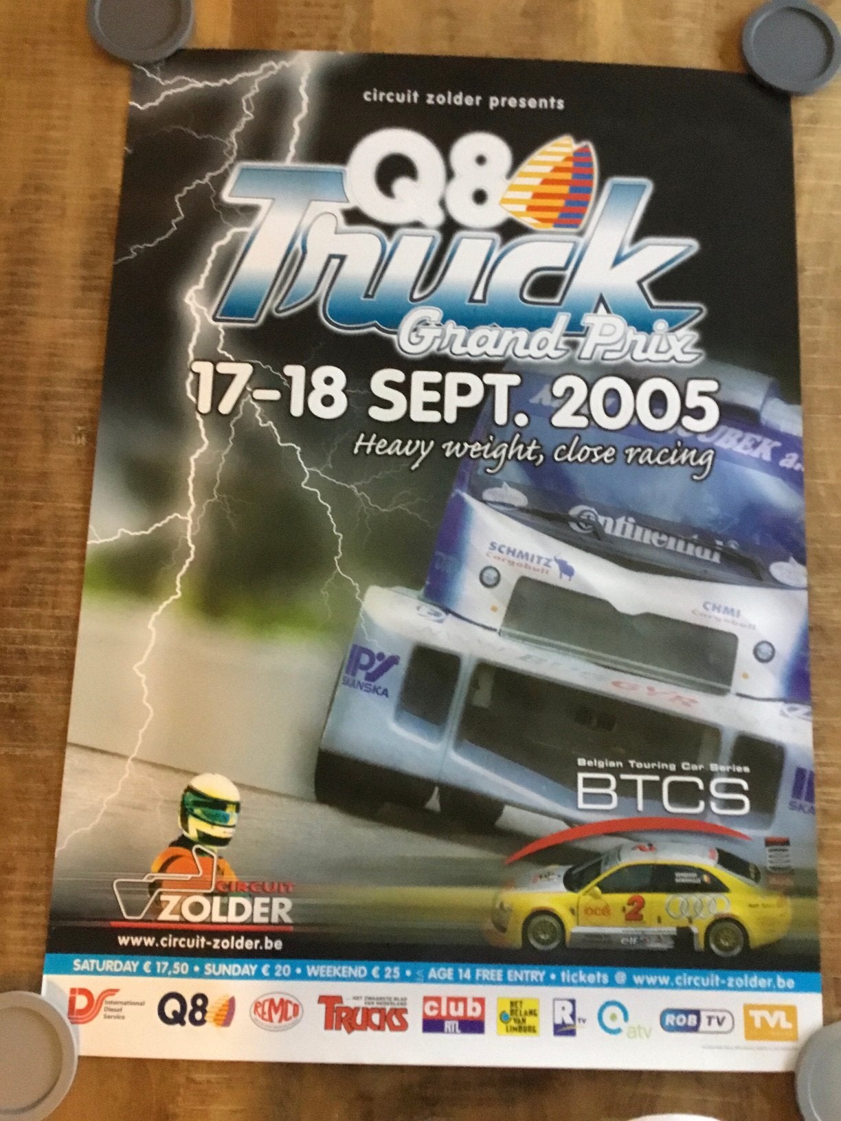 Affiche truck gp zolder 2005, Ophalen of Verzenden, Zo goed als nieuw