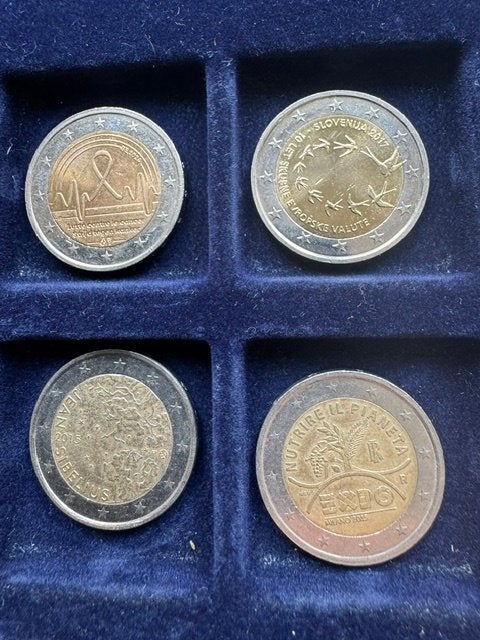 20 cc Herdenkingsmunten, Ophalen of Verzenden, 2 euro, Losse munt