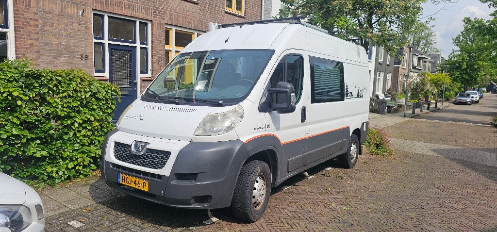 Buscamper Peugeot Boxer 2.2 Hdi zonnepanelen, Caravanes & Camping, Camping-cars, Autres marques, Auvent, Siège standard, Boîte manuelle
