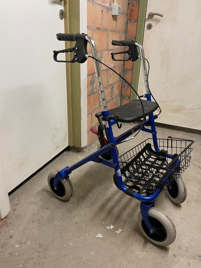 Blauwe rollator Vermeiren, Divers, Déambulateurs, Enlèvement ou Envoi, Comme neuf