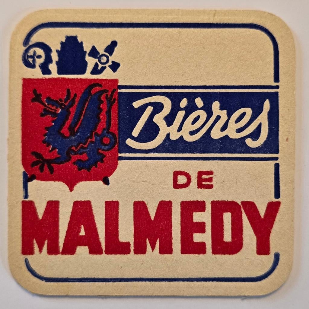 Bieren uit Malmedy Sous Bock Bierviltje Bierdeckel Coaster, Verzamelen, Biermerken, Ophalen of Verzenden, Gebruikt, Viltje(s)