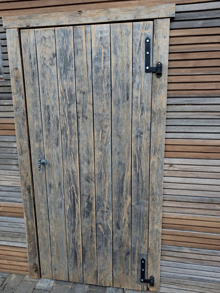 Eiken tuinhuis of berging deuren., Doe-het-zelf en Bouw, Deuren en Vliegenramen, Ophalen
