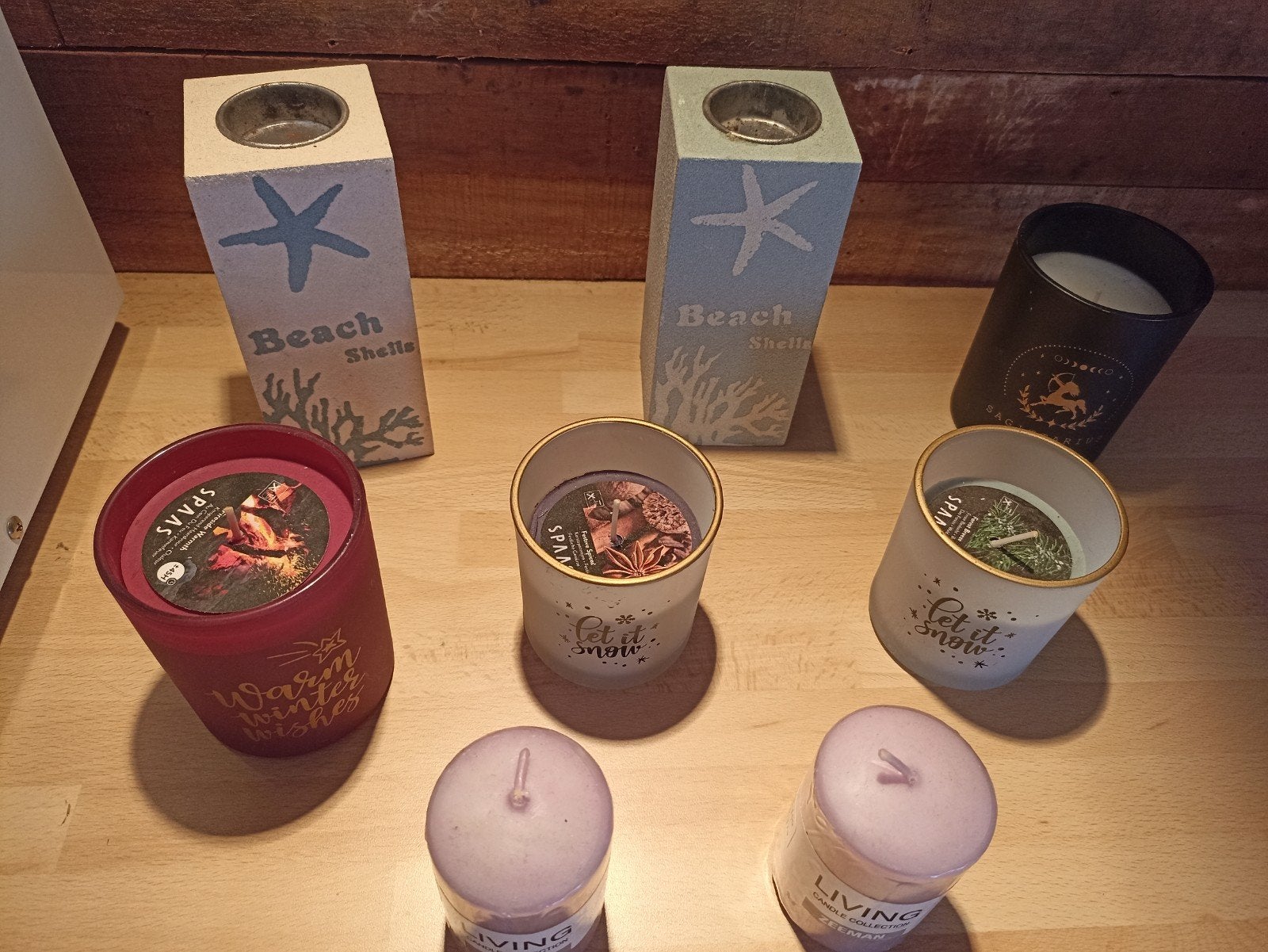 Lot de bougies neuves