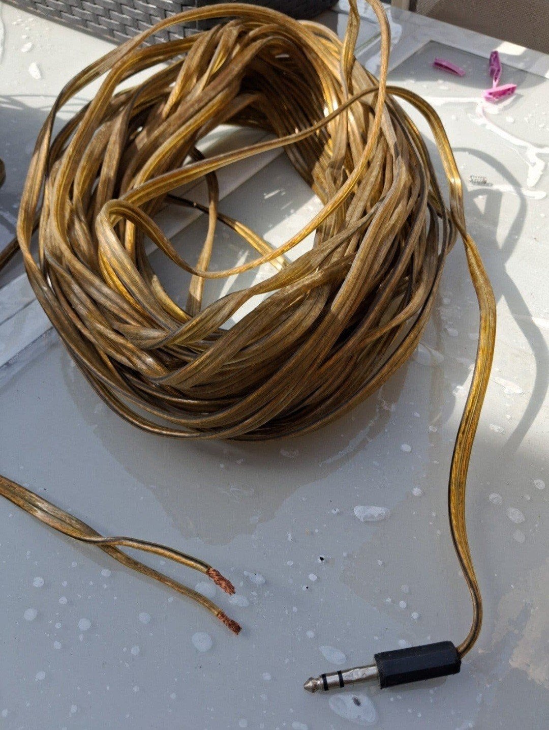 draad voor boxen, Ophalen of Verzenden, Gebruikt, 10 meter of meer, Luidsprekerkabel