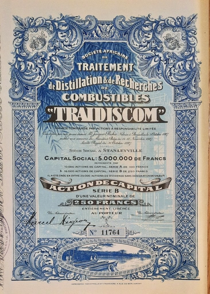 Tradiscom - aandeel, Postzegels en Munten, Aandelen en Waardepapieren, Ophalen of Verzenden, Aandeel