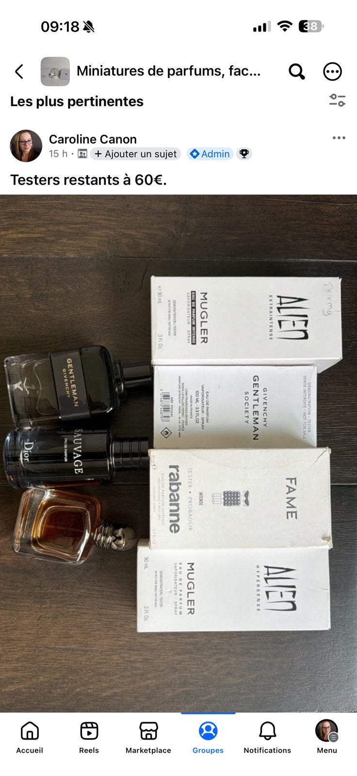 Testeurs neufs et originaux de parfums : 70€/pièce, Enlèvement ou Envoi, Neuf
