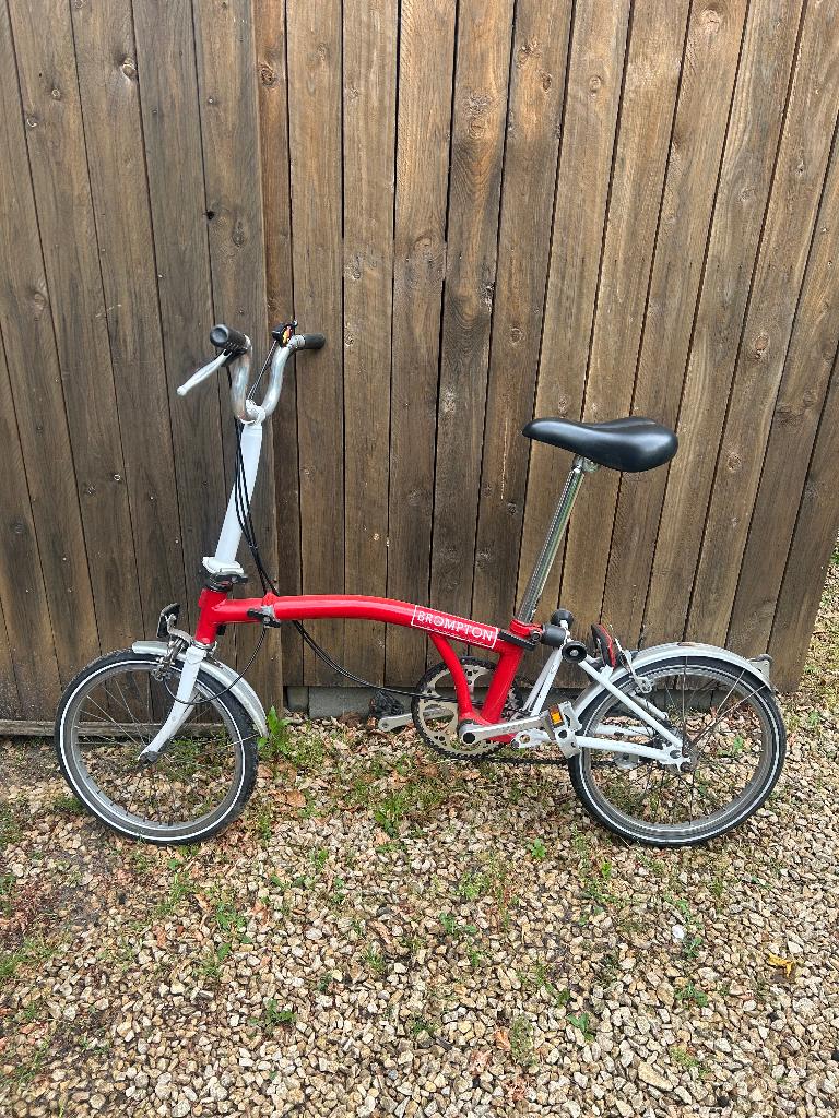 Brompton vouwfiets, Fietsen en Brommers, Ophalen, Gebruikt, Brompton, Versnellingen