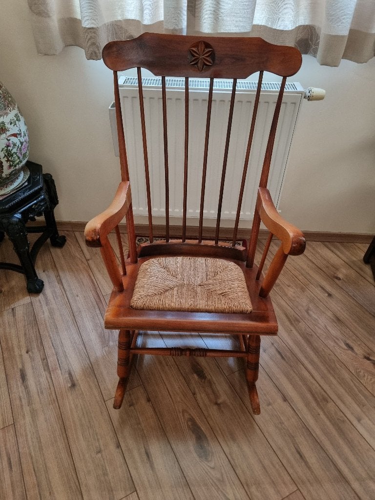 Houten Schommelstoel te KOOP, Ophalen, Zo goed als nieuw, Bruin, Hout