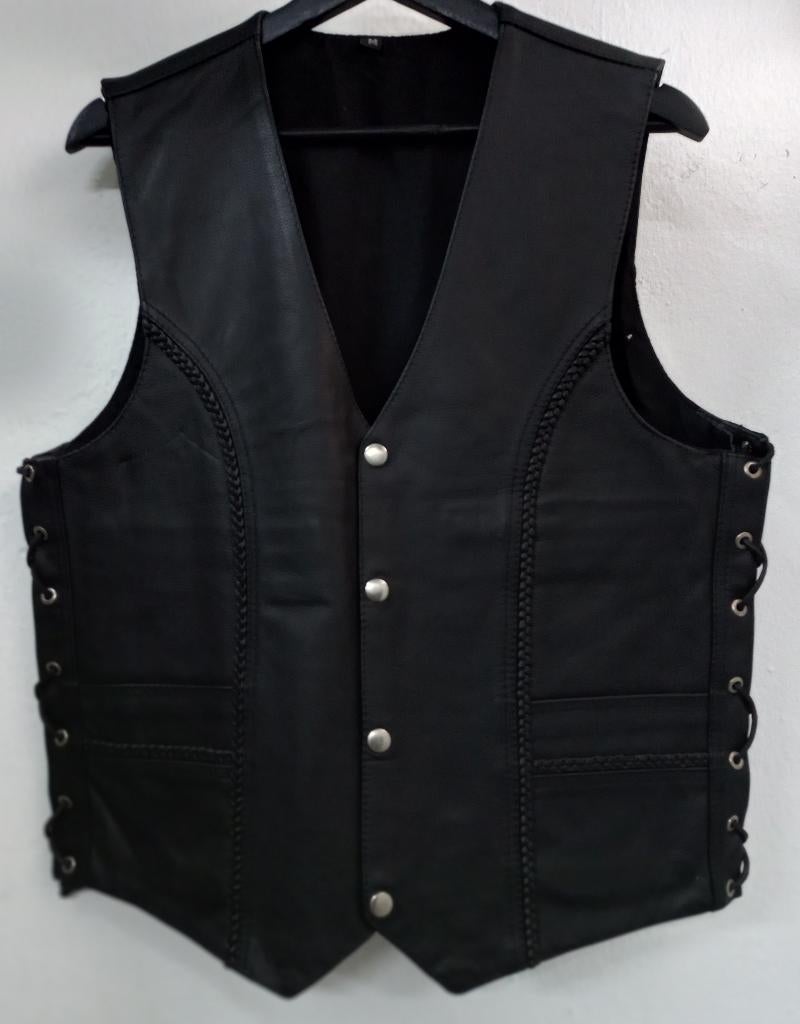 Gilet de moto en cuir neuf, Envoi, Neuf, avec ticket, Hommes, Manteau | cuir