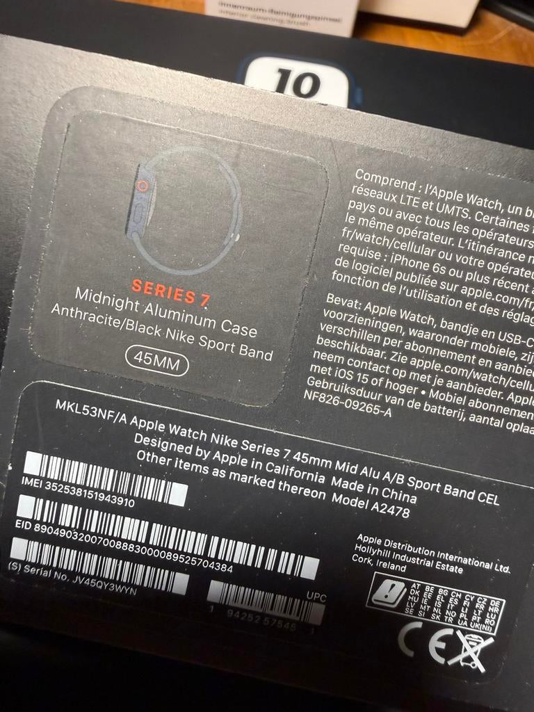 Apple Watch 7 Midnight Aluminium 45, Ophalen, Zo goed als nieuw