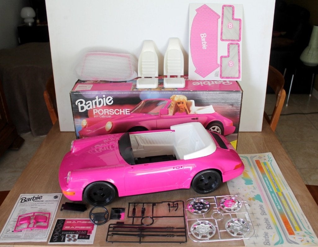 Barbie Porsche 911 cabriolet n1084, uit 1992, Mint in box, Ophalen of Verzenden, Nieuw