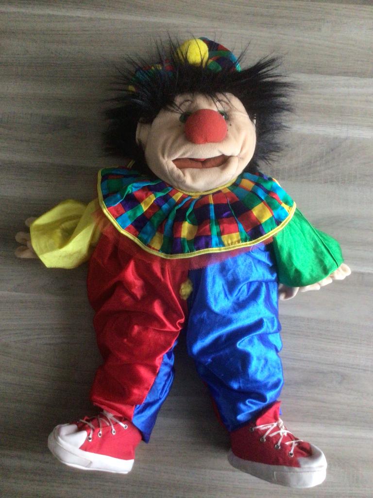 Handpop clown, Ophalen of Verzenden, Gebruikt