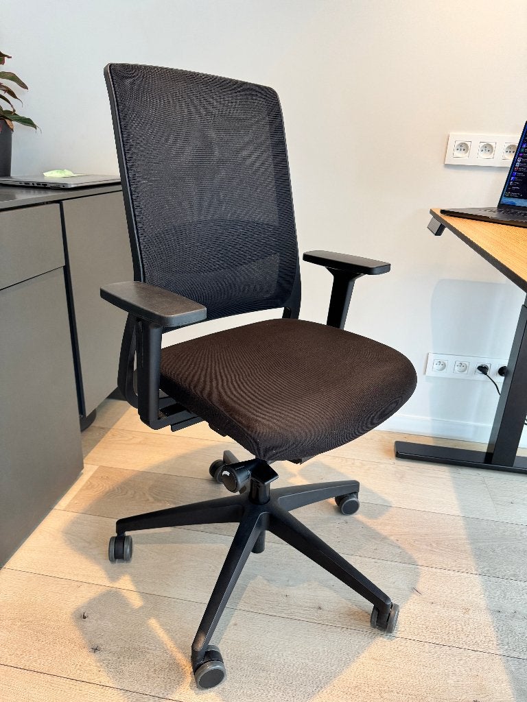 Gispen Zinn Smart bureaustoel, ergonomisch en in goede staat, Ophalen, Gebruikt, Zwart, Bureaustoel