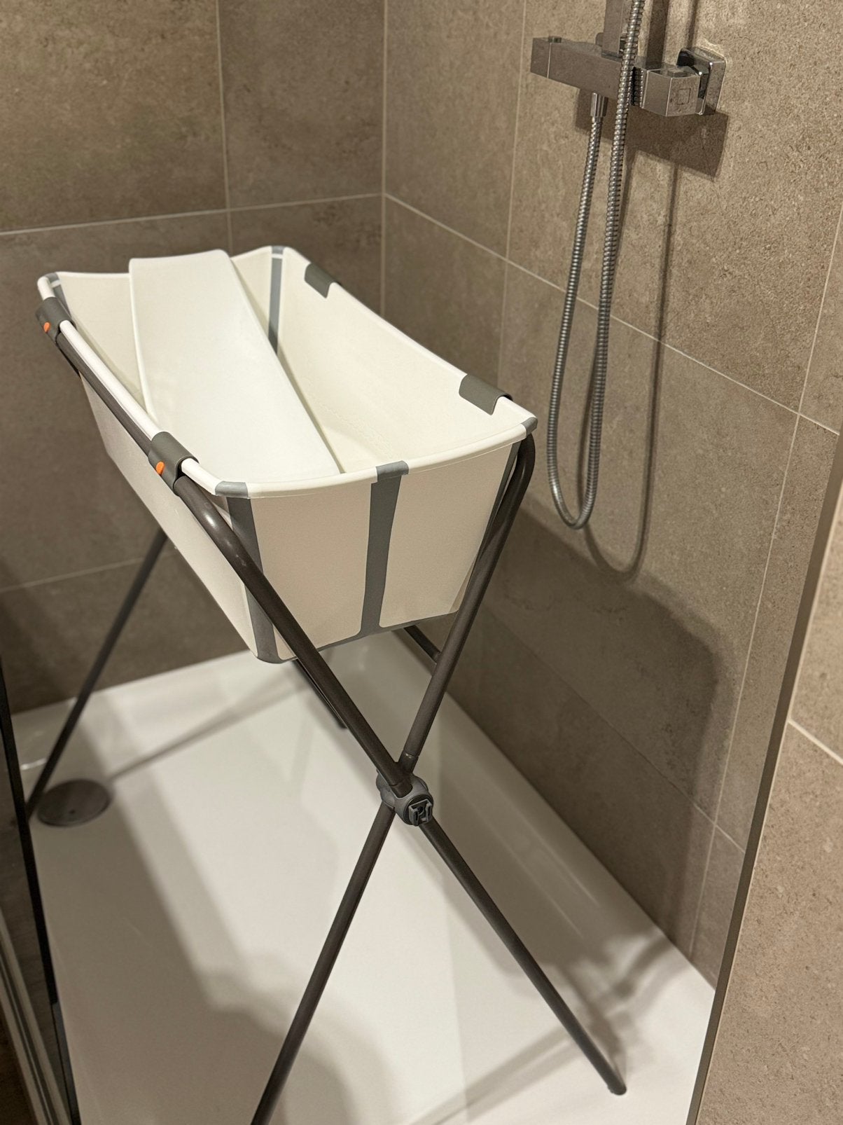 Stokkebad met staander en inleg, Ophalen, Zo goed als nieuw