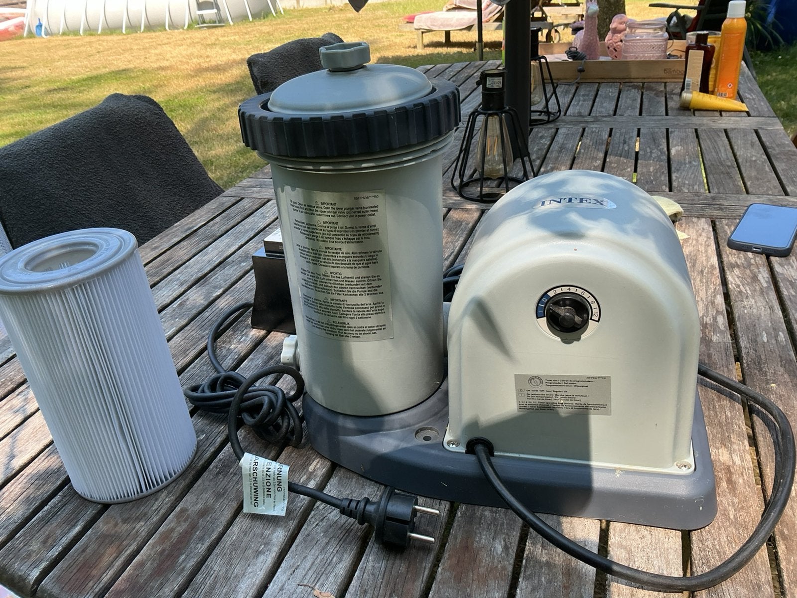 Intex krystal clear filter pomp model 636 G, Ophalen of Verzenden, Nieuw, Filter
