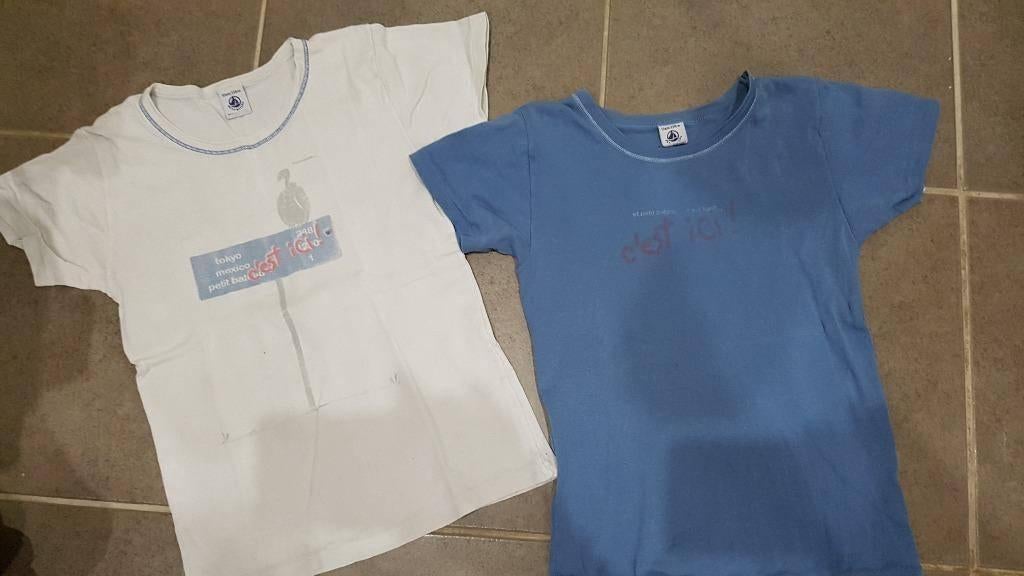 wit onderhemd Petit Bateau maat 128 - 134, Nacht- of Onderkleding, Gebruikt, Ophalen of Verzenden, Petit Bateau
