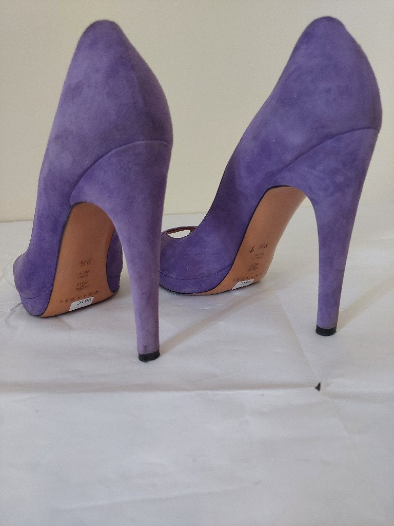 861C* Casadei - escarpins violet cuir (39,5), Autres couleurs, Escarpins, Porté, Casadei