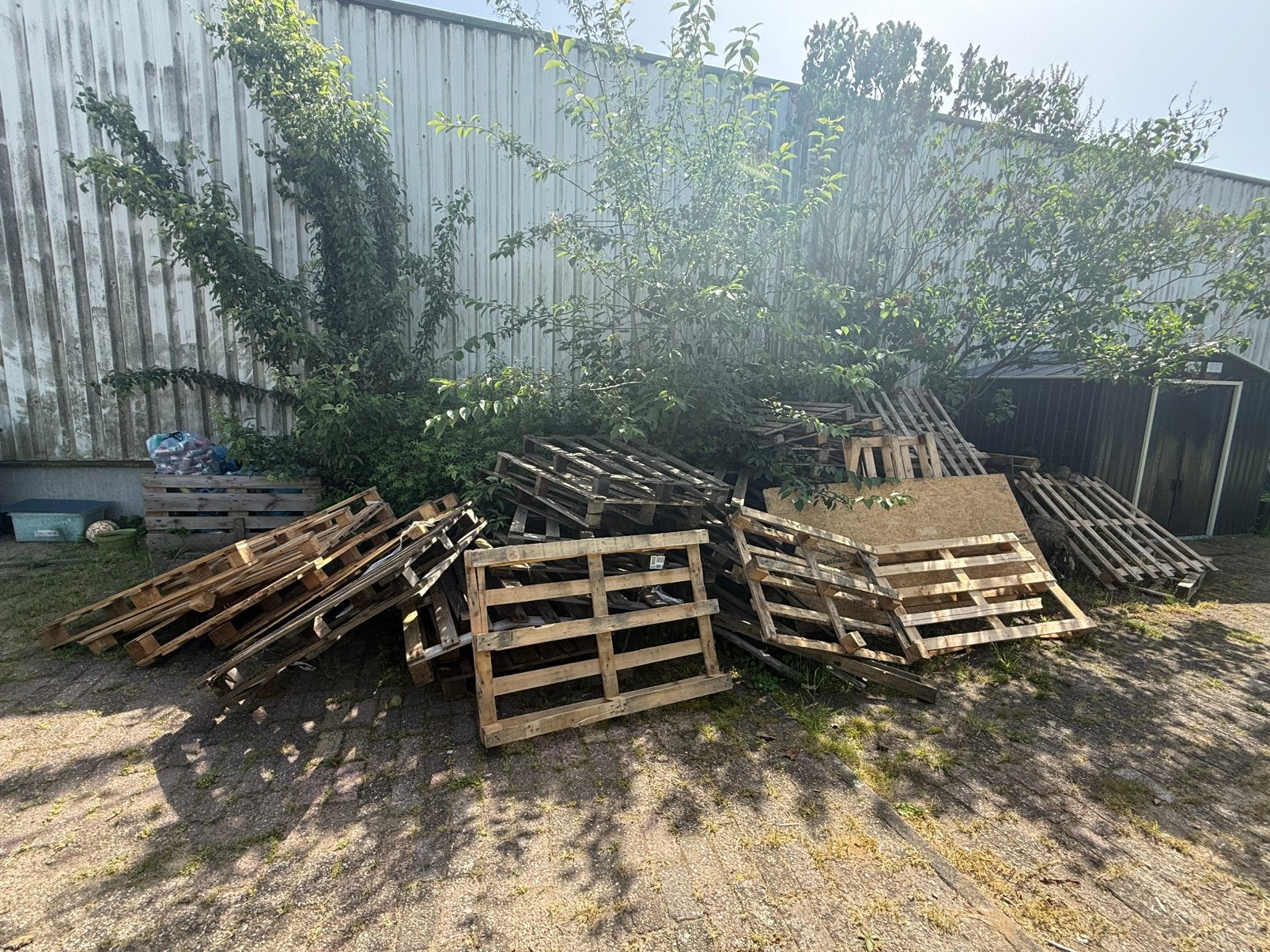 Gratis oude pallets, Doe-het-zelf en Bouw, Hout en Planken, Ophalen, Gebruikt
