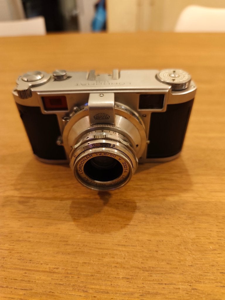 Leidolf Lordomat 1953 filmcamera, Ophalen, 1940 tot 1960, Fototoestel