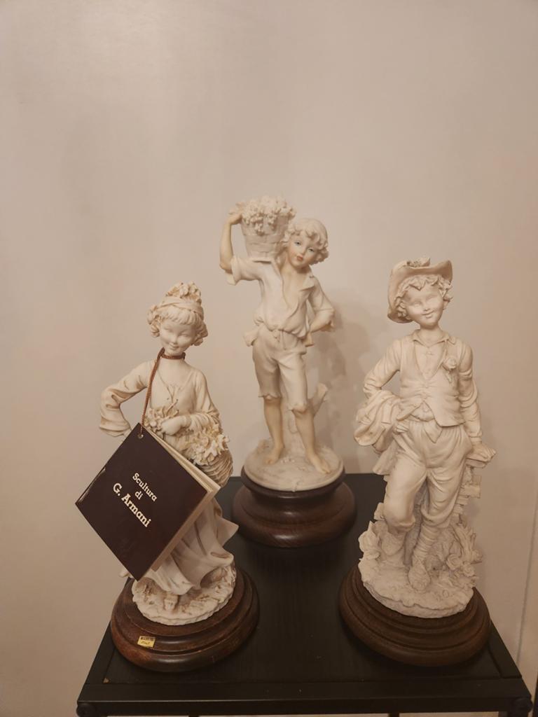 Prachtige Set van 3 Giuseppe Armani Sculpturen – Florence Sc, Huis en Inrichting, Woonaccessoires | Stolpen, Ophalen