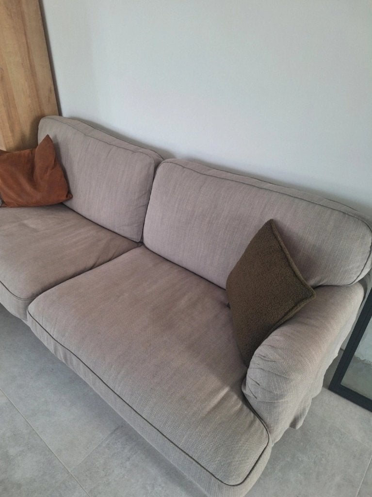 Canapé 3 personnes 200 cm gris, 200 à 250 cm, Banc droit, Bois, Enlèvement