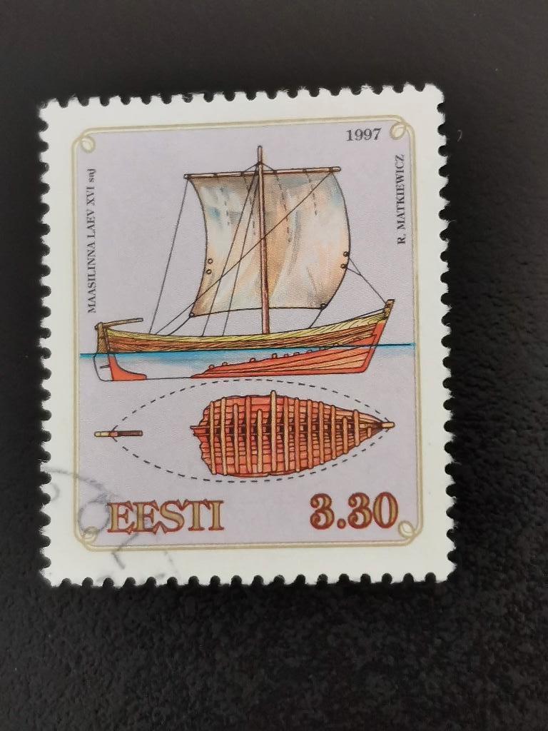 Estonie 1997 - vieux navire de la Baltique, Envoi, Autres pays, Affranchi