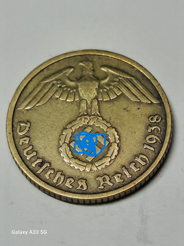 Allemagne 10 Reichspfennig  1938 D, Enlèvement ou Envoi, Allemagne, Monnaie en vrac