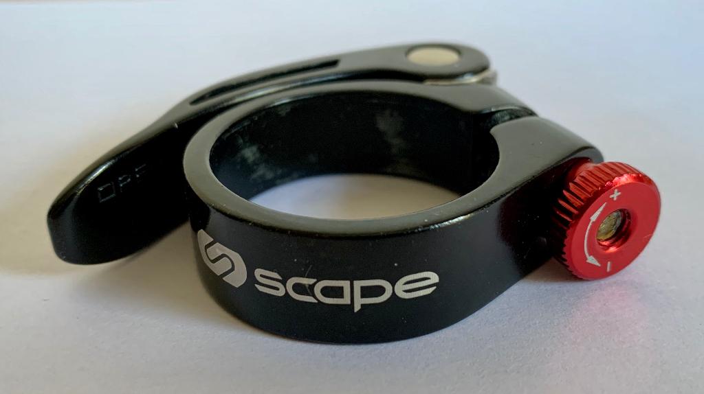 Collier de selle à serrage rapide Scape noir 35mm, Vélos & Vélomoteurs, Comme neuf, Enlèvement, Autres types, Aluminium