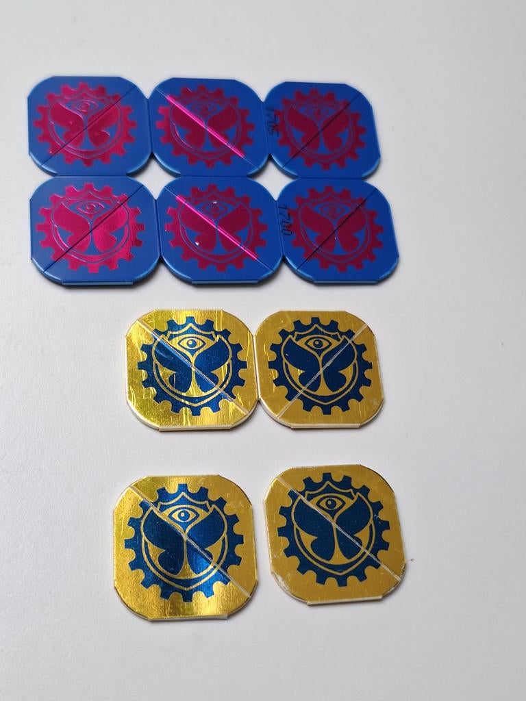 Setje van 10 Tomorrowland tokens of jetons 2013 en 2014, Ophalen of Verzenden