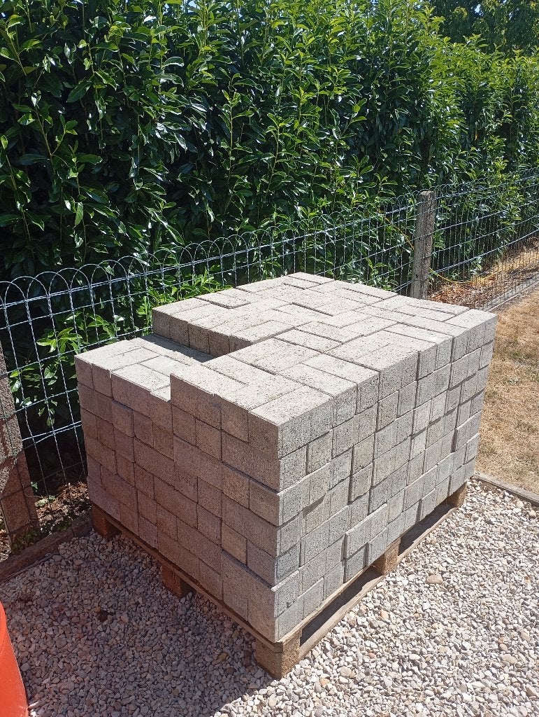 1800 grijze klinkerklinkers, Ophalen, Klinkers, Zo goed als nieuw, 10 m² of meer