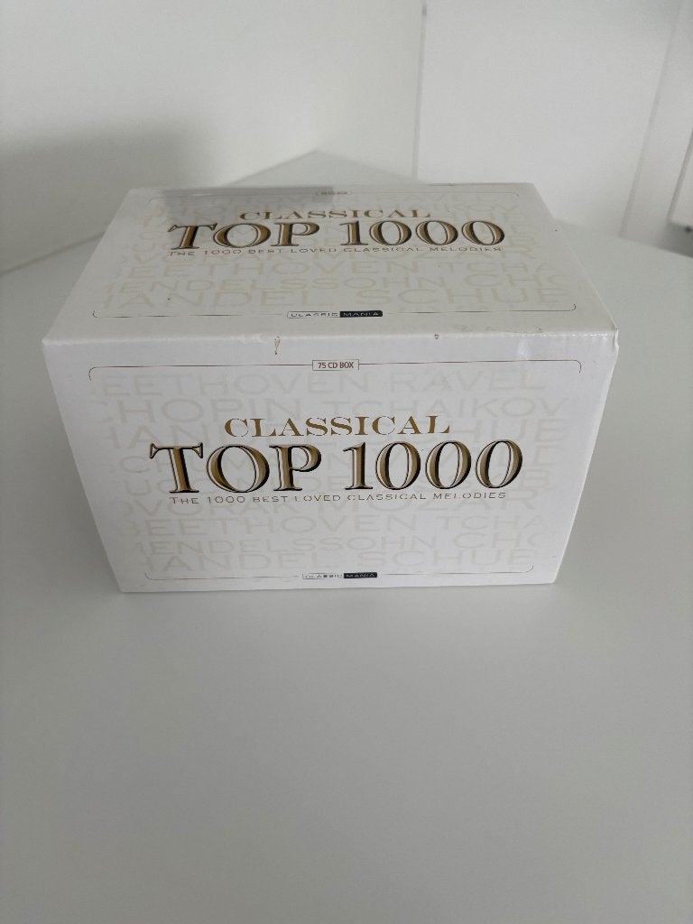 Classical Top 1000 - Complete Boxset (75 CD's), CD & DVD, CD | Classique, Comme neuf, Coffret, Enlèvement