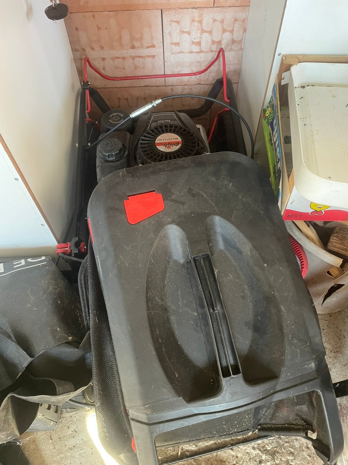 Gratis defect grasmachine, Ophalen, Gebruikt