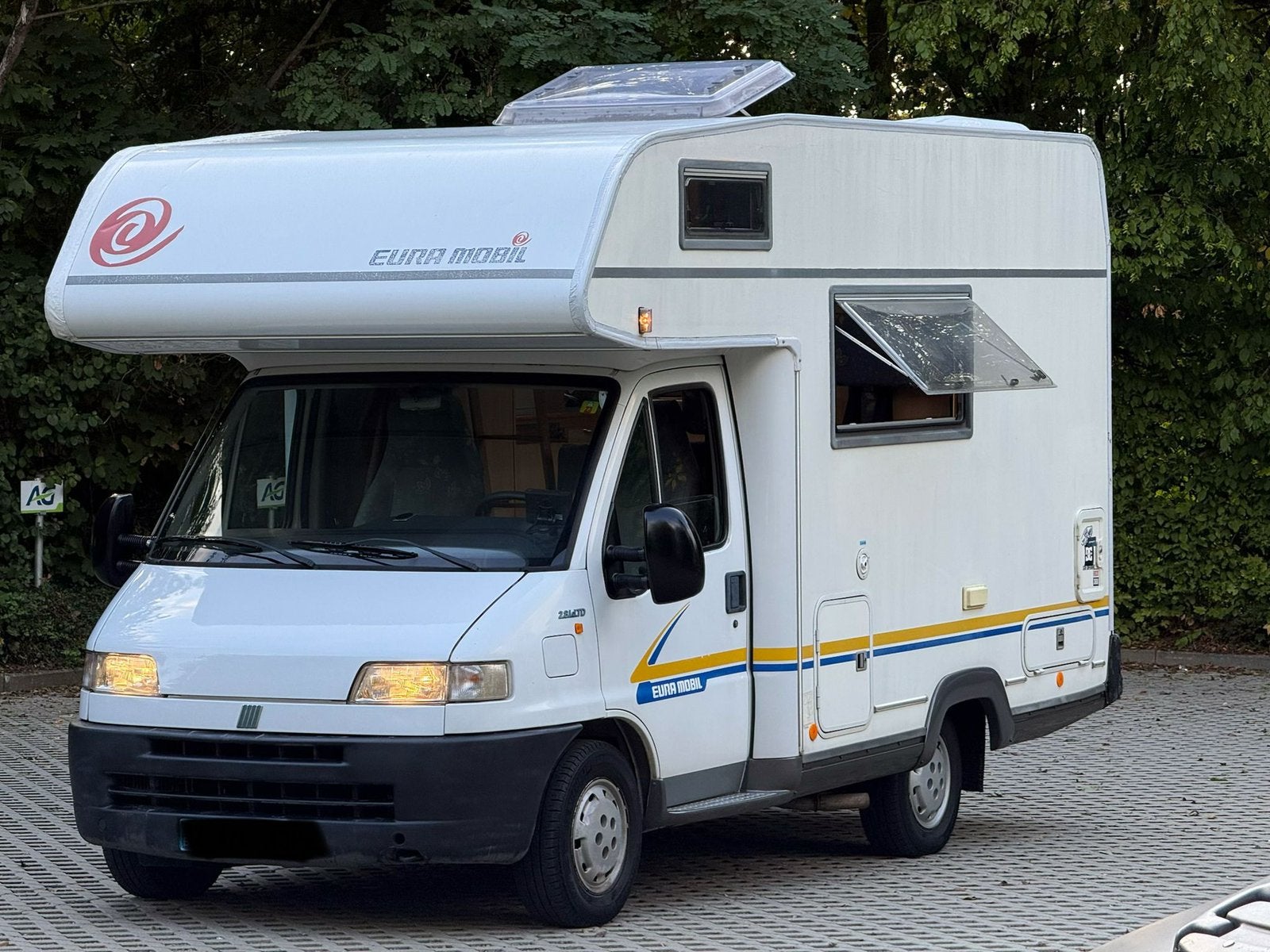 Camping-car Fiat Ducato 2.8 JTD 4 places pret à immatriculer, Caravanes & Camping, Caméra de recul, Fiat, Boîte manuelle, 5 à 6 mètres