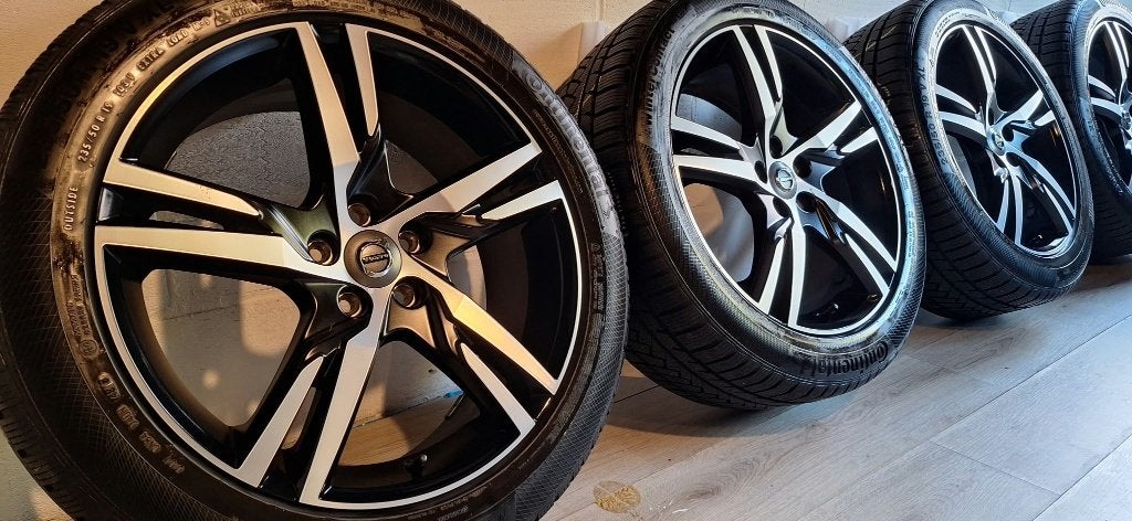 Originele Volvo R-Design 19" velgen XC60 XC40 + winterbanden, Ophalen, Gebruikt, Volvo