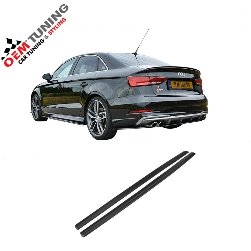 Sideskirts extensie geschikt voor A3 S3 Sedan | 2016-2019 |, Links, Nieuw, Spatbord, Audi