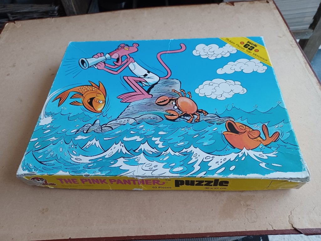 Puzzel 63 stukken the pink panther, Ophalen of Verzenden