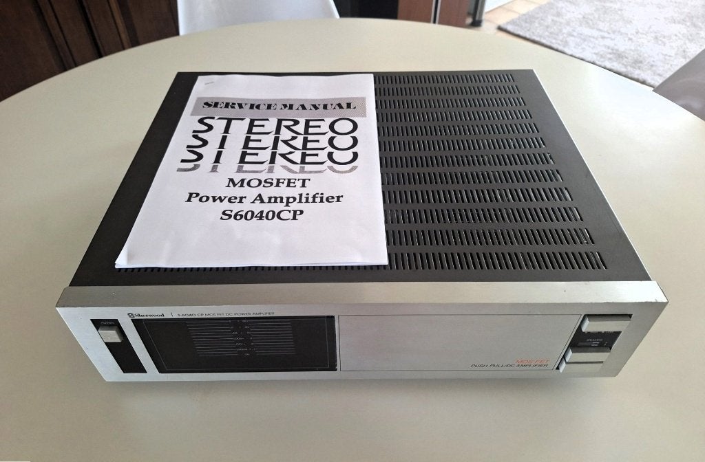 Eindversterker Sherwood Mosfet S6040CP gereviseerd, Overige merken, Refurbished, Ophalen of Verzenden, 120 watt of meer